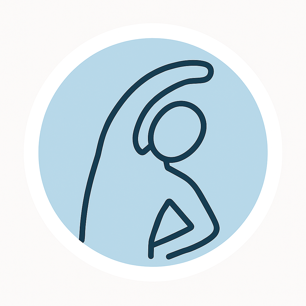Icon dehnender Mensch