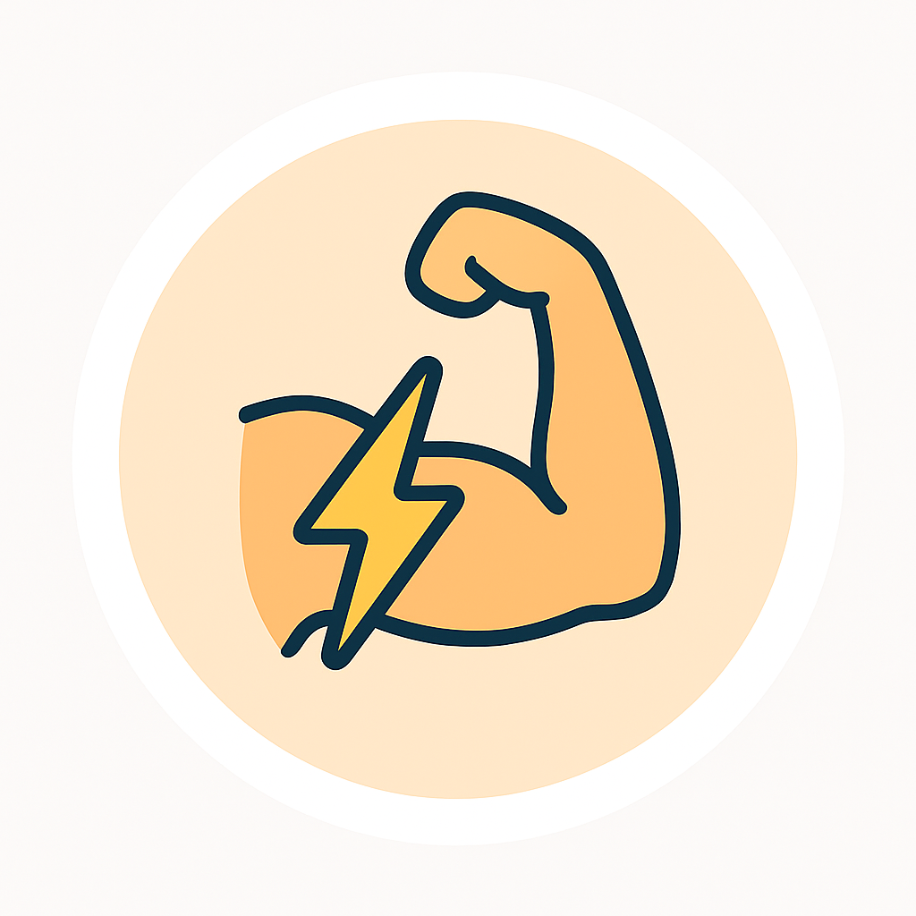 Icon Muskel und Strom